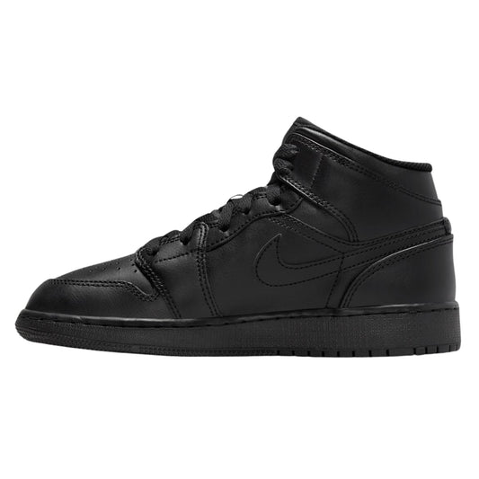 Jordan 1 Mid Triple Black (GS)