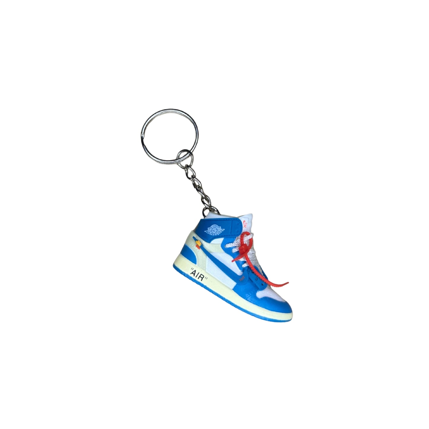 Kulcstartó - Jordan 1 High Off-White UNC white lace
