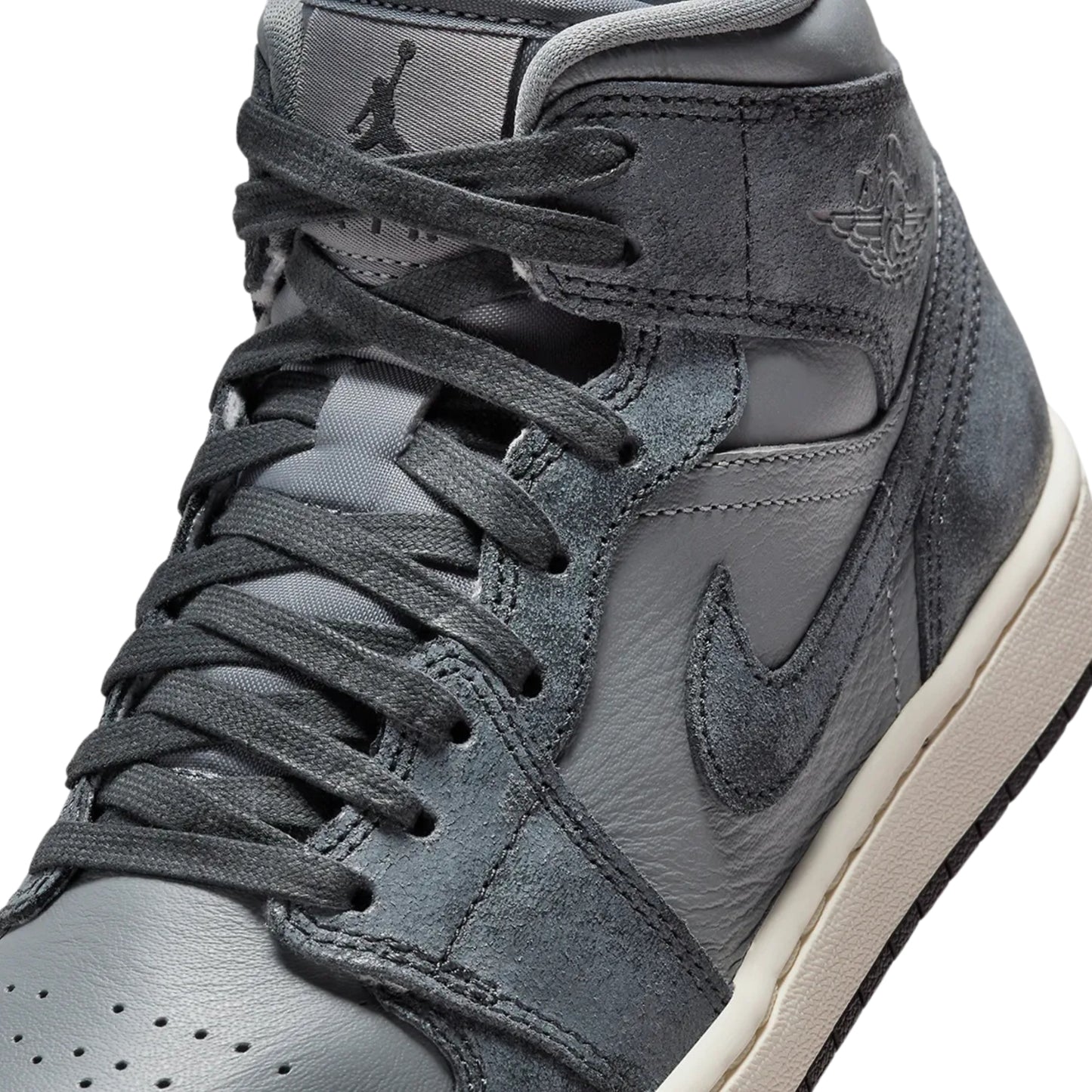 Jordan 1 Mid Distressed Smoke Grey