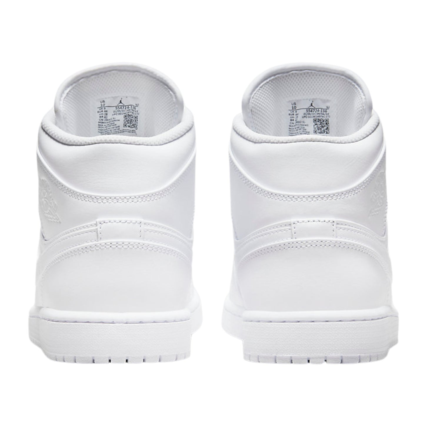 Jordan 1 Mid Triple White