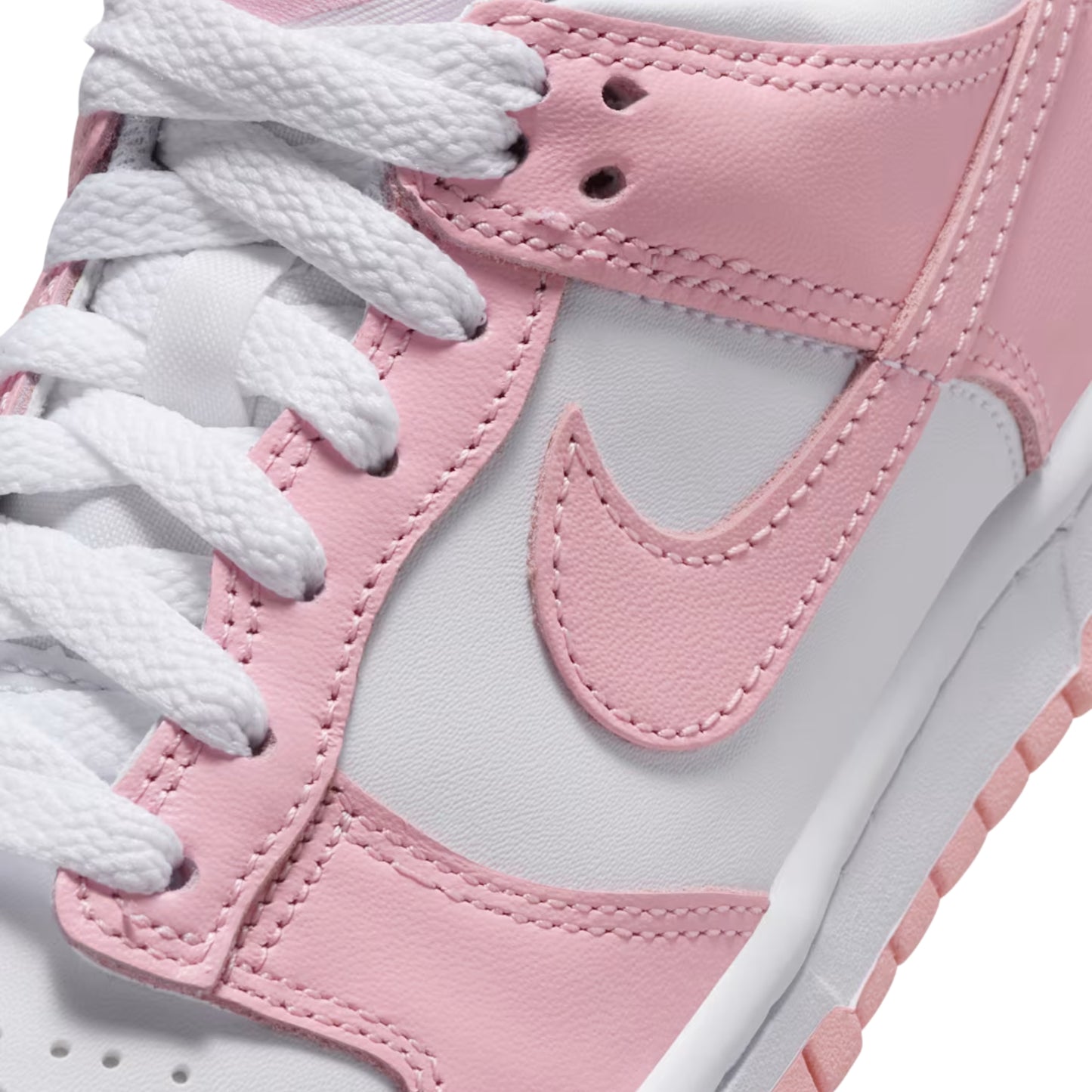 Nike Dunk Low White Medium Soft Pink (GS)