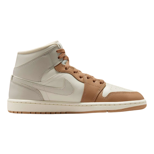 Jordan 1 Mid Tan Toe