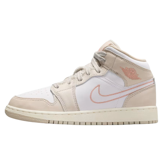 Jordan 1 Mid SE Sand Drift White Madder Root (GS)