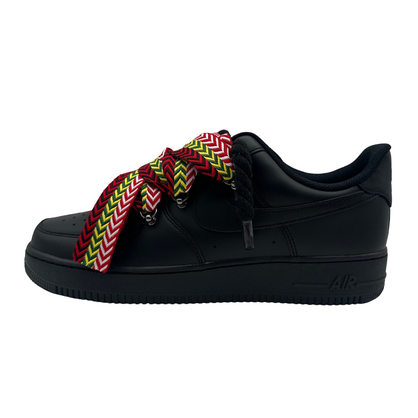 Nike Air Force 1 Low Black Lanvin Rope / Red-Yellow
