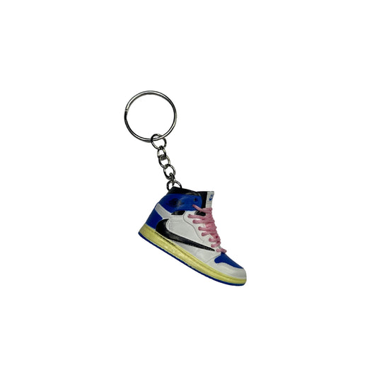 Kulcstartó - Jordan 1 High Travis Scott Fragment Pink Lace