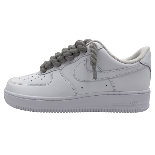 Nike Air Force 1 Low ‘07 Triple White / Grey Rope Laces