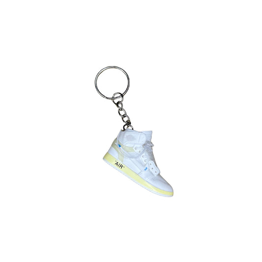 Kulcstartó -  Jordan 1 High Off-White white lace