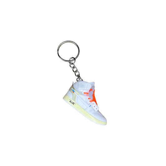 Kulcstartó - Jordan 1 High Off-White orange lace